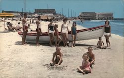 Beach Scene, Sun and Fun Postcard