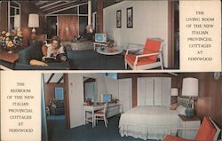 Rooms at the New Italian Provincial Cottages at Fernwood Postcard