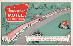 New Yorker Motel & Restaurant Weldon, NC Postcard Postcard Postcard