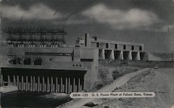 U.S. Power Plant at Falcon Dam Postcard