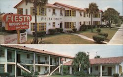 Fiesta Court Rooms and Apartments Postcard