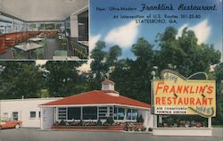 Franklin's Restaurant Postcard