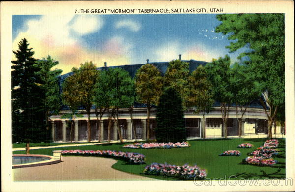 The Great Mormon Tabernacle Salt Lake City Utah