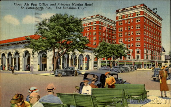Open Air Post Office And Princess Martha Hotel St. Petersburg Florida