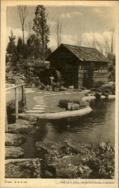 The Old Mill - Horticulture Gardens 1933 Chicago World Fair