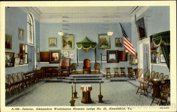 Alexandria Washington Masonic Lodge No. 22 Virginia
