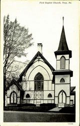 First Baptist Church Postcard