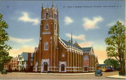 St. Paul's Roman Catholic Church Postcard