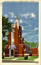 Ebenezer Evangelical Lutheran Church Columbia, SC Postcard Postcard