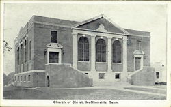 Church Of Christ McMinnville, TN Postcard Postcard