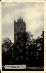 St. Joseph's Catholic Church Athens, PA Postcard Postcard