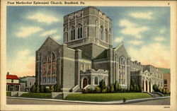 First Methodist Episcopal Church Bradford, PA Postcard Postcard