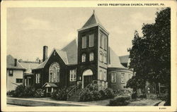 United Presbyterian Church Freeport, PA Postcard Postcard