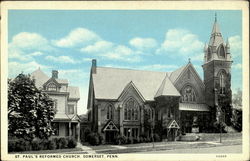 St. Paul's Reformed Church Somerset, PA Postcard Postcard