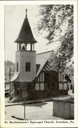 St. Bartholomew's Episcopal Church Scottdale, PA Postcard Postcard