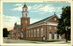 M. E. Church South Williamsburg, VA Postcard Postcard