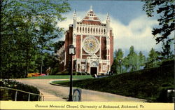 Cannon Memorial Chapel, University of Richmond Postcard