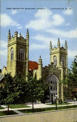 First Methodist Episcopal Church Huntington, WV Postcard Postcard
