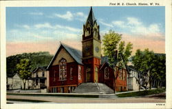 First M. E. Church Hinton, WV Postcard Postcard