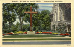 Memorial To The Old Rugged Cross Sturgeon Bay, WI Postcard Postcard