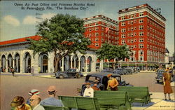 Open Air Post Office And Princess Martha Hotel St. Petersburg, FL Postcard Postcard