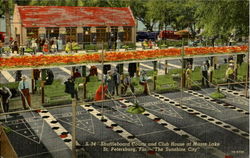 Shuffleboard Courts And Club House Postcard
