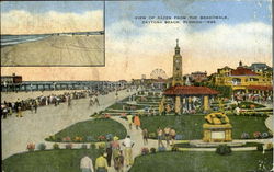 View Of Races From The Boardwalk Postcard