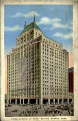 Hotel Manger Boston, MA Postcard Postcard