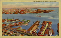 General View Of Waterfront Boston, MA Postcard Postcard