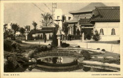 Japanese Garden And Pavilion 1933 Chicago World Fair Postcard Postcard