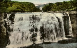 Middle Falls, Letchworth State Park Castile, NY Postcard Postcard