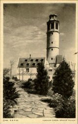 Carillon Tower Belgian Village 1933 Chicago World Fair Postcard Postcard