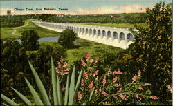 Olmos Dam San Antonio, TX Postcard Postcard