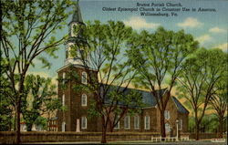 Bruton Parish Church Williamsburg, VA Postcard Postcard