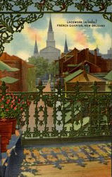 Lacework In Iron, French Quarter Postcard