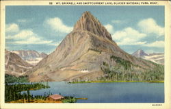 Mt. Grinnell And Swiftcurrent Lake, Glacier National Park Postcard