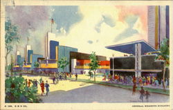 General Exhibits Building 1933 Chicago World Fair Postcard Postcard