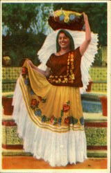 Indian Type Woman from Oaxaca Mexico Postcard