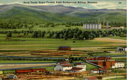 Stock Yards Billings, MT Postcard Postcard