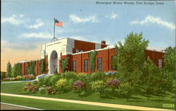 Municipal Water Works Fort Dodge, IA Postcard Postcard