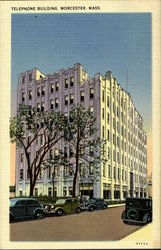 Telephone Building Worcester, MA Postcard Postcard
