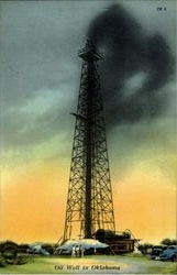 Oil Well In Oklahoma Postcard