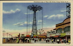 Parachute Jump, West 16th Street Postcard