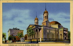 Cathedral And Y. M. C. A. Building Baltimore, MD Postcard Postcard
