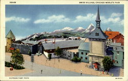 Swiss Village 1933 Chicago World Fair Postcard Postcard