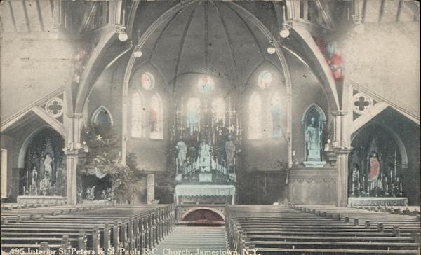 Interior St. Peters & St. Pauls R.C. Church Jamestown New York