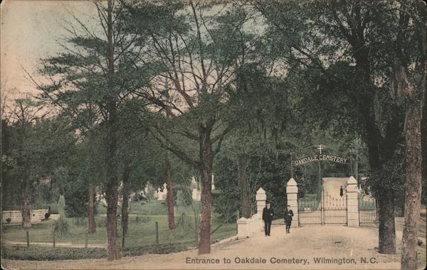 Entrance to Oakdale Cemetery Wilmington North Carolina