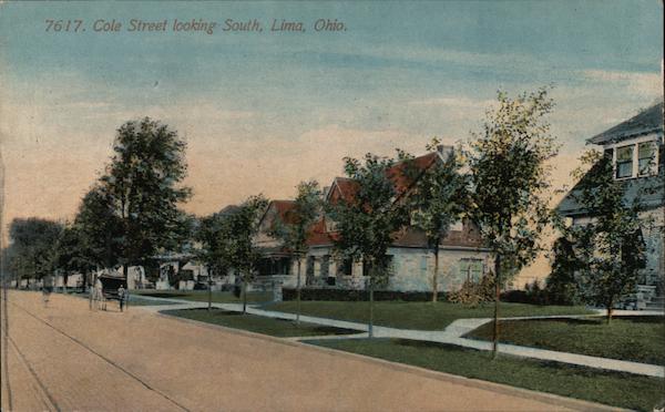 Cole Street Looking South Lima Ohio