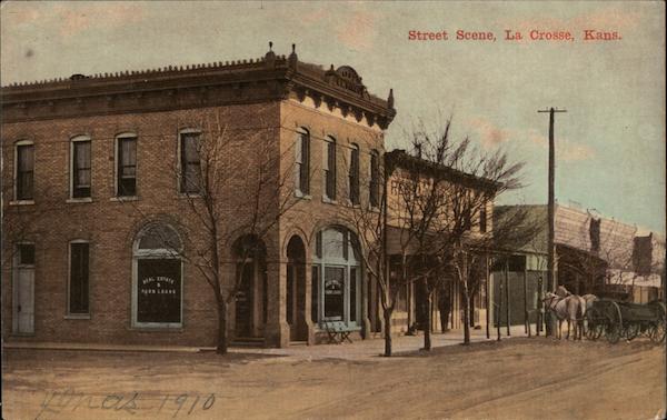 Street Scene La Crosse Kansas