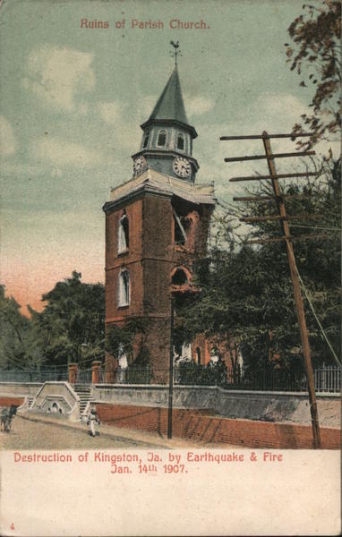 Ruins of Parish Church Kingston Jamaica